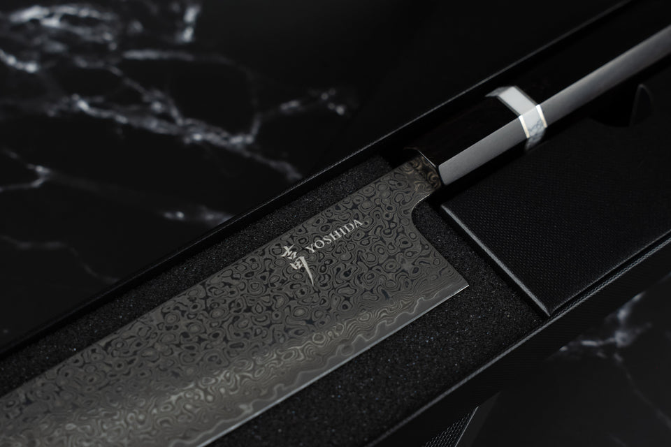 Couteau-Japonais-de-Cuisine-Acier-Damas-VG-10 Yoshida