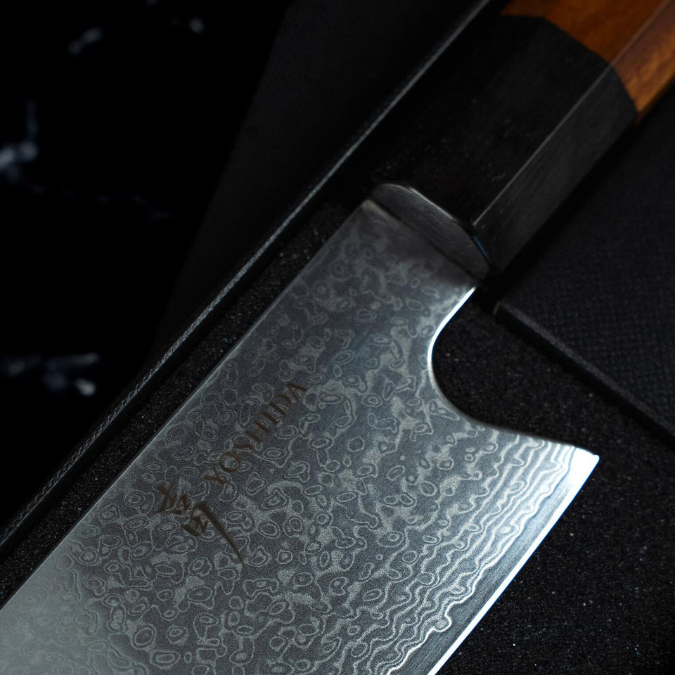 Couteau Kiritsuke 20 cm – Damas VG-10 Bois de Rose Yoshida