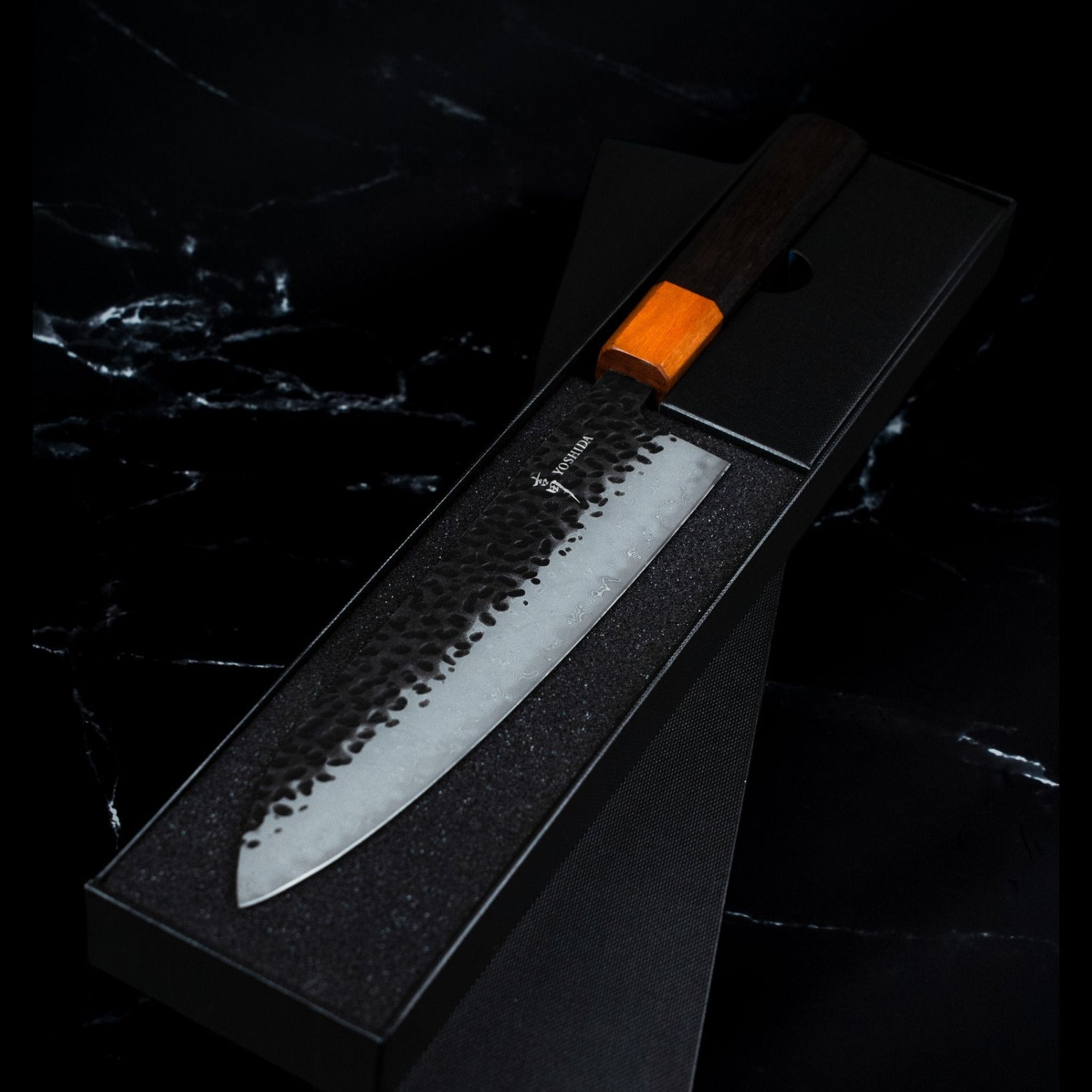 Couteau Gyuto 20 cm – Damas VG-10 Pakkawood Yoshida