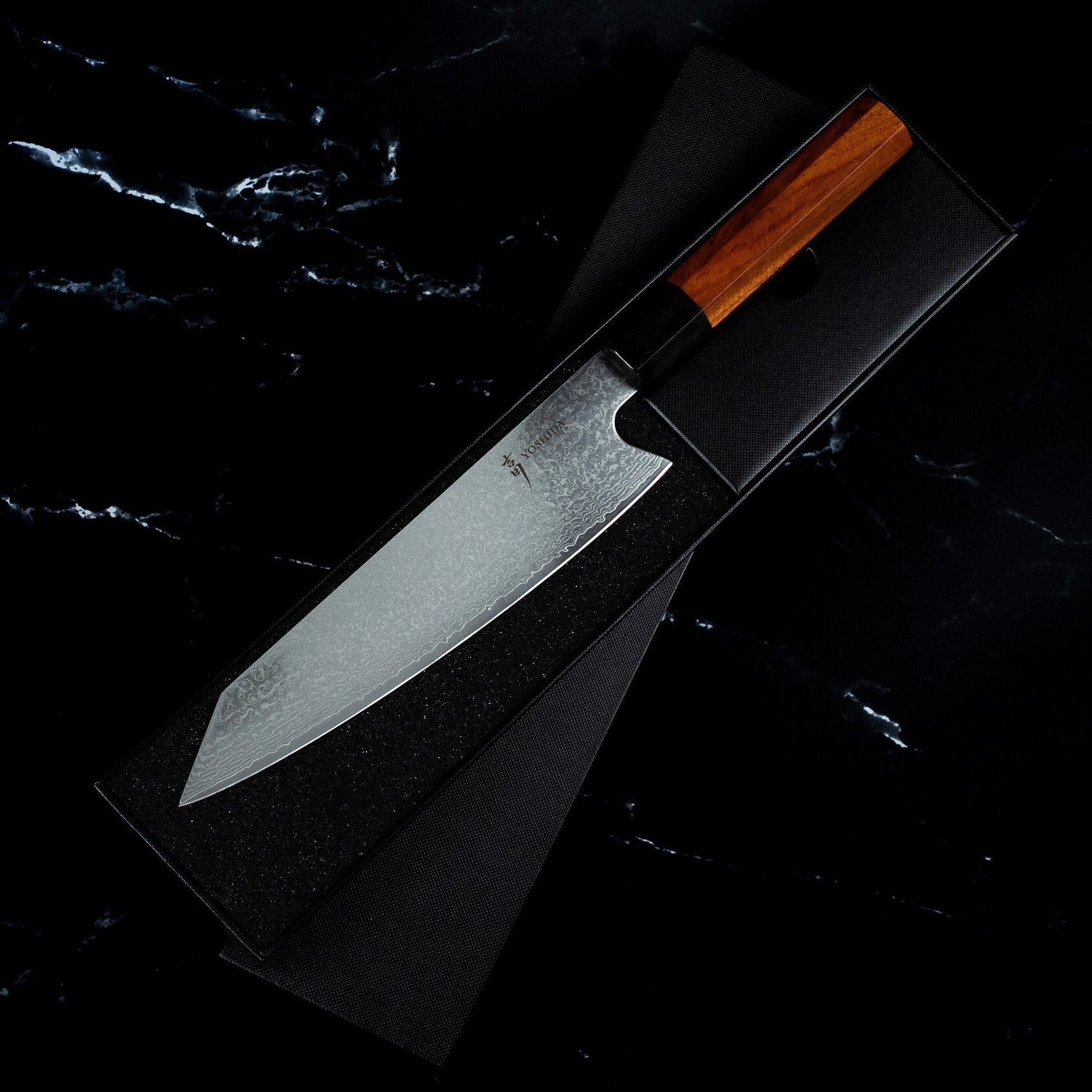 Couteau Kiritsuke 20 cm – Damas VG-10 Bois de Rose Yoshida