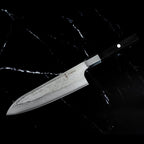 Couteau Santoku 18 cm – Damas AUS-10 Bois Noir Yoshida