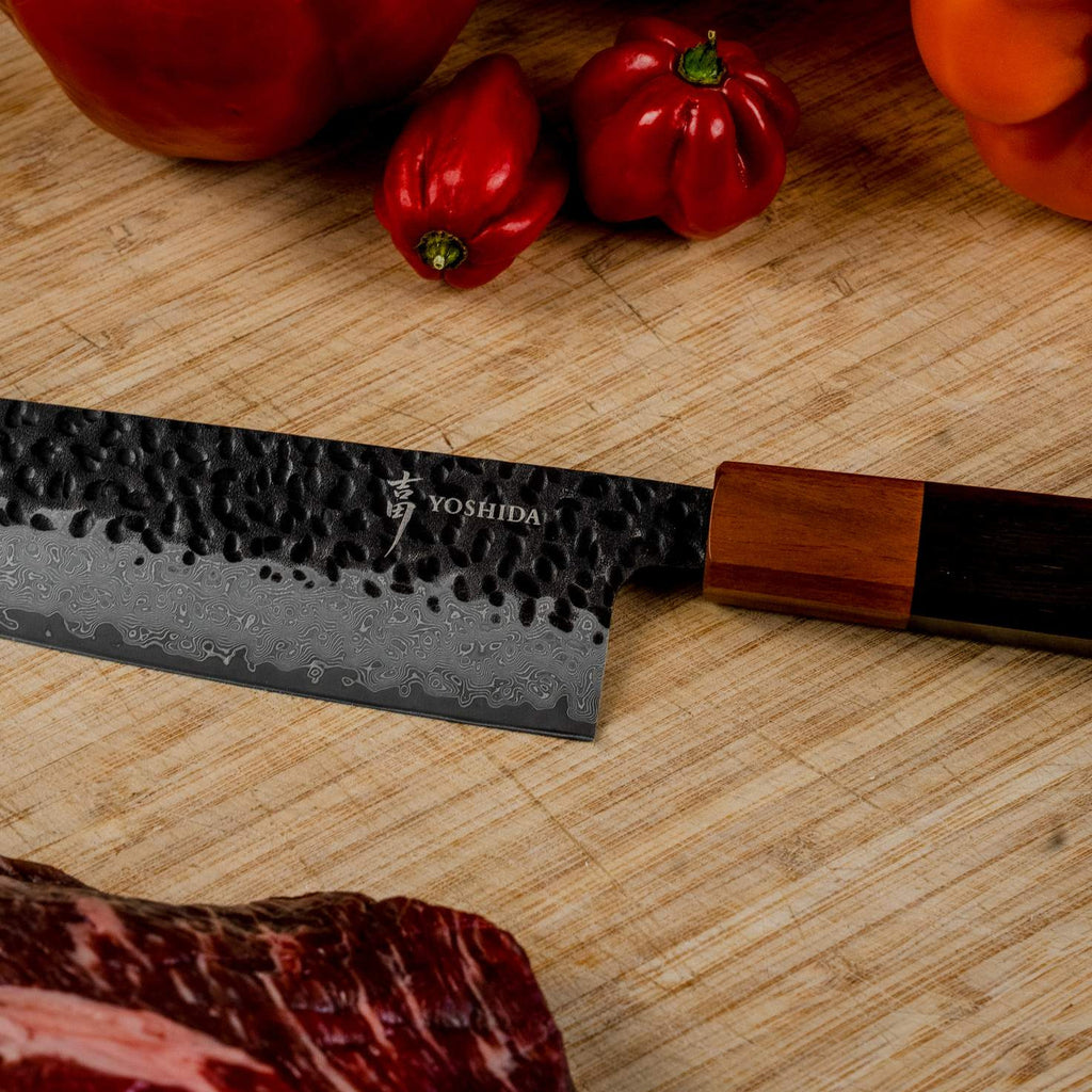 Couteau Gyuto 20 cm – Damas VG-10 Pakkawood Yoshida
